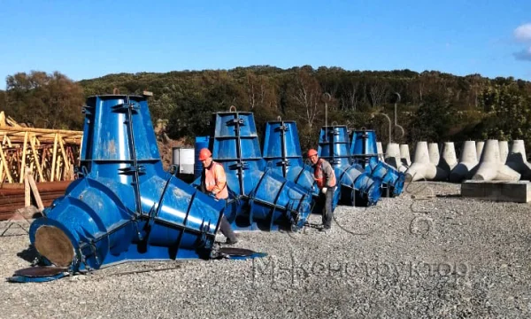 Металлоформы для тетраподов 1