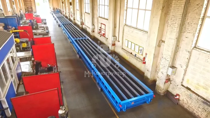 Стенд длиной 42 метра для производства свай 300х300 мм