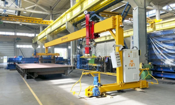Заглаживатель бетона для двух рядов поворотных столов