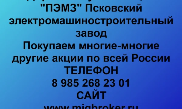 Покупаем акции &laquo;ПЭМЗ&raquo; по выгодной цене! 0