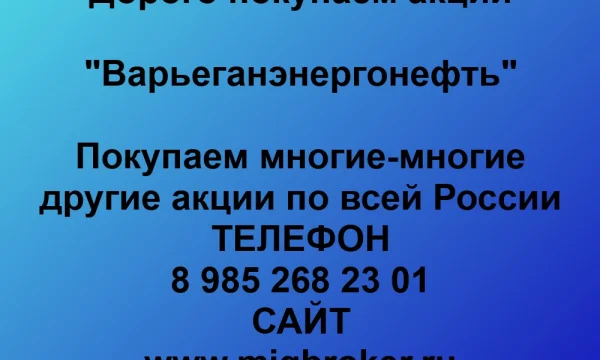 Покупаем акции &laquo;Варьеганэнергонефть&raquo; по выгодной цене! 0