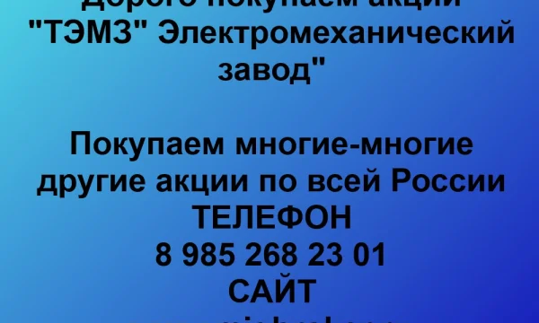 Покупаем акции «ТЭМЗ» по выгодной цене! 0