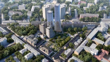 В Басманном районе Москвы построят жилой комплекс с каскадными зелёными террасами В Басманном районе Москвы построят жилой комплекс с каскадными зелёными террасами