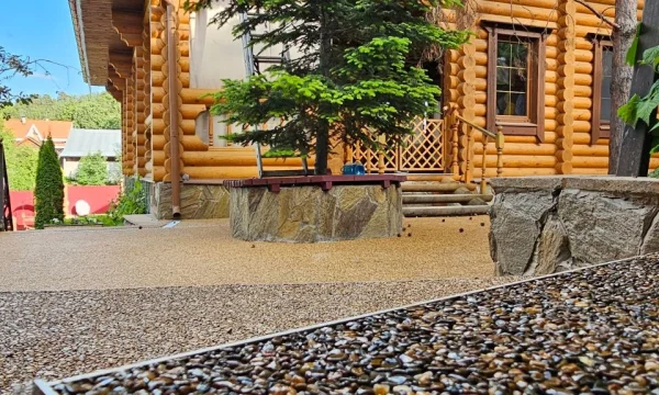 Каменный ковер альтернатива брусчатки Крыму 2