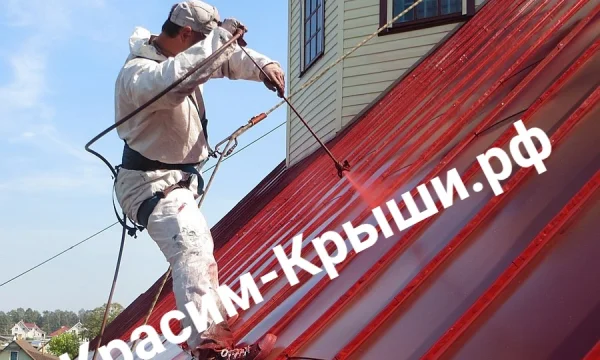 Покраска Крыши (кровли) дома в Московской области от 350р/м2 0