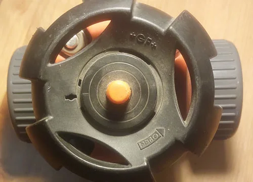 Клапан мембранный диафрагменный тип 314 d50 DN40 1 1/2 PN10 PVC-U 2
