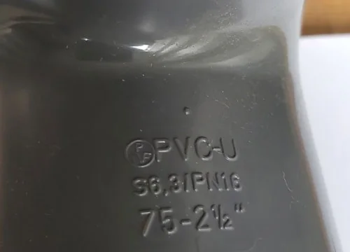 Колено 90&deg;, d75, PVC-U метрическое, +GF+ 2