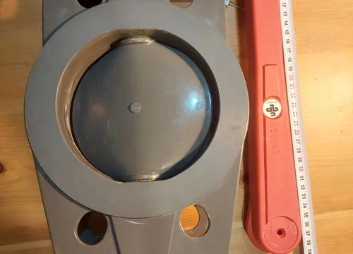 Кран-бабочка Praher S4 PVC DN125 d140 PN10 122001 2