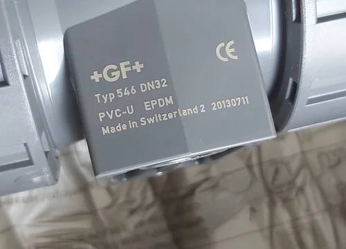 Шаровый кран с пневмоприводом +GF+ тип 230 d40 PVC-U 3