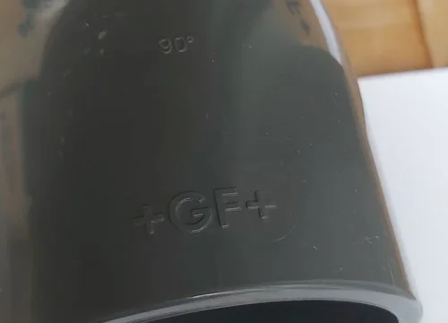 Колено 90&deg;, d75, PVC-U метрическое, +GF+ 3