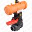 Шаровый кран с пневмоприводом +GF+ тип 230 d40 PVC-U