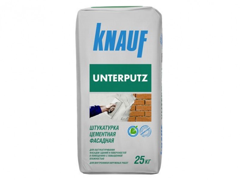 Штукатурка цементная фасадная КНАУФ-Унтерпутц