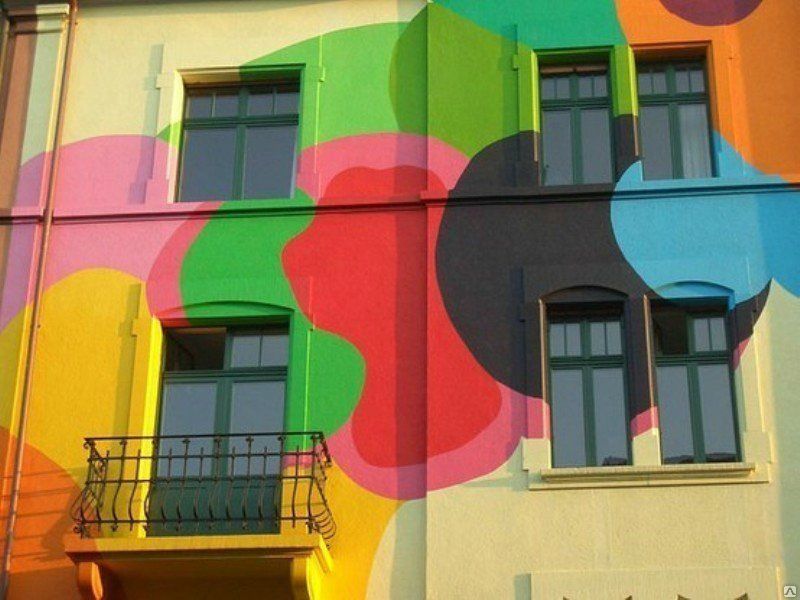 Окраска фасада здания