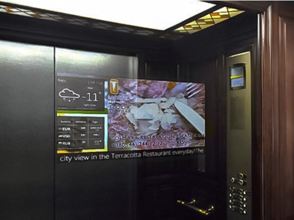 Изготовление и монтаж информационных панелей для лифтов