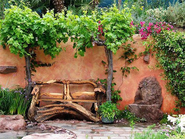 Скамейки - дизайнерский объект для сада, парковых зон