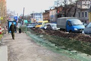 Нижний Новгород стал использовать прозрачные заборы на стройплощадках